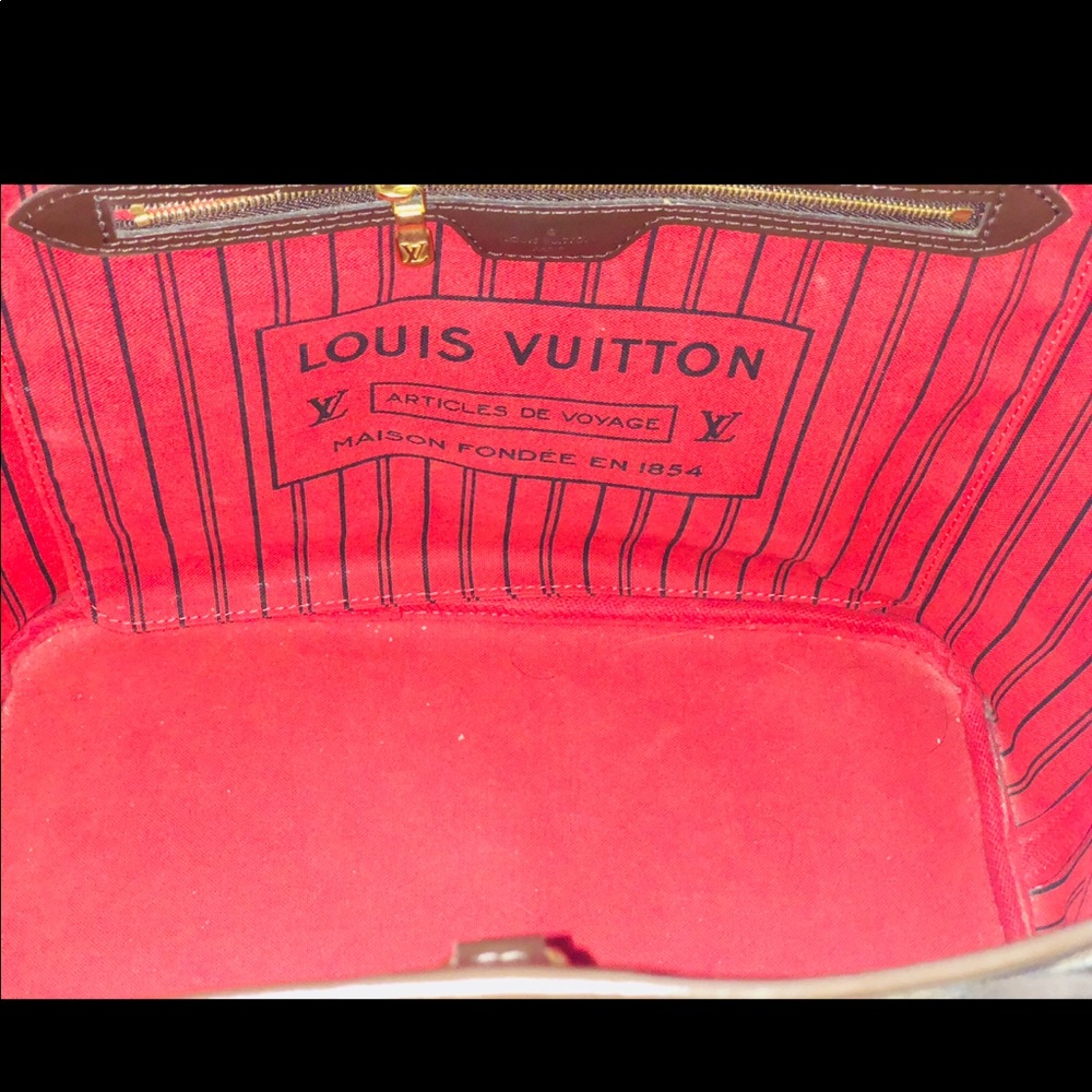 AUTH Louis Vuitton Neverfull MM Damier Ebene - Picture 4 of 7